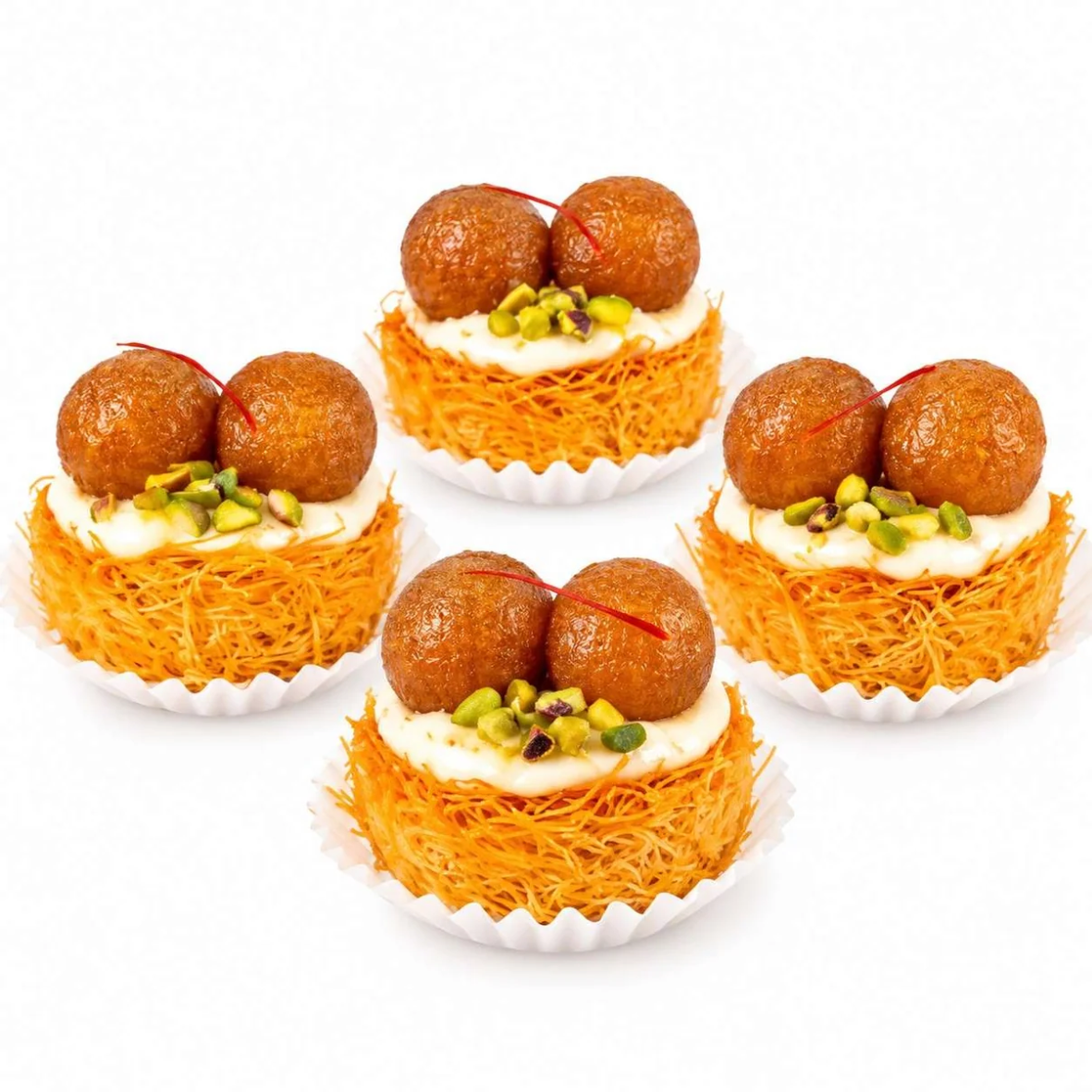Diwali Fusion Jamun Kunafa Bites Set Of 4