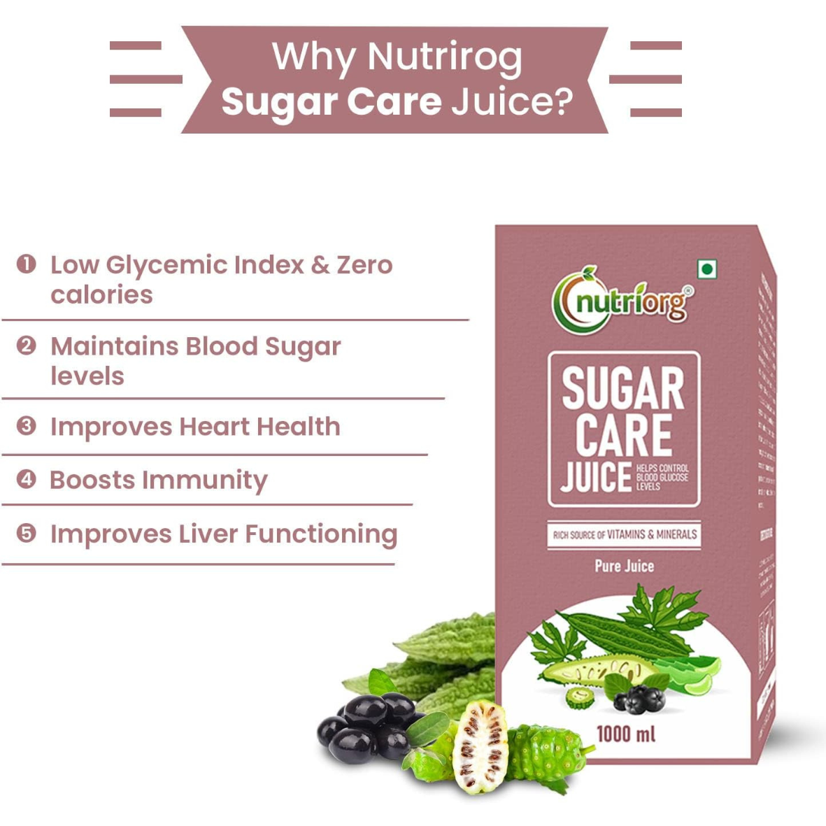 Nutriorg Sugar care juice 1000ml