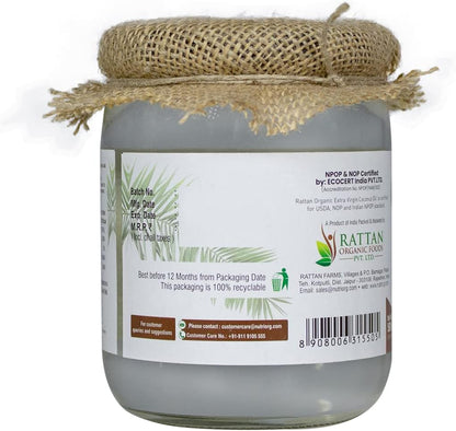 Nutriorg Certified Organic Extra Virgin Coconut Oil 500 ml