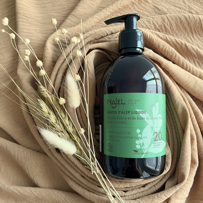 Najel Organic Aleppo Liquid Soap Organic Olive & BLO 20%