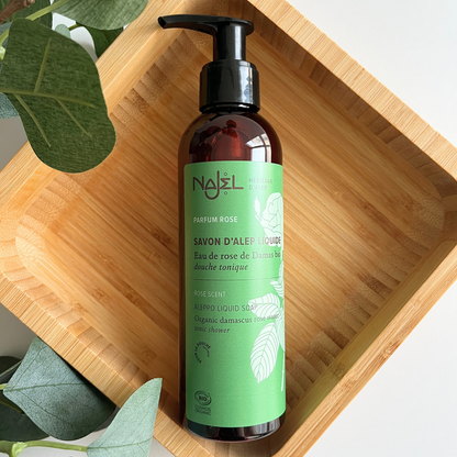 Najel Organic Aleppo Liquid Soap Damascus Rose Water