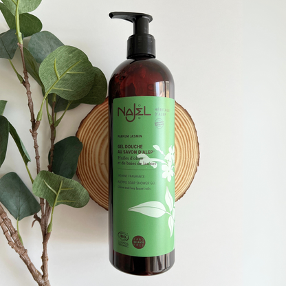 Najel Organic Aleppo Soap Shower Gel Natural Jasmine Fragrance