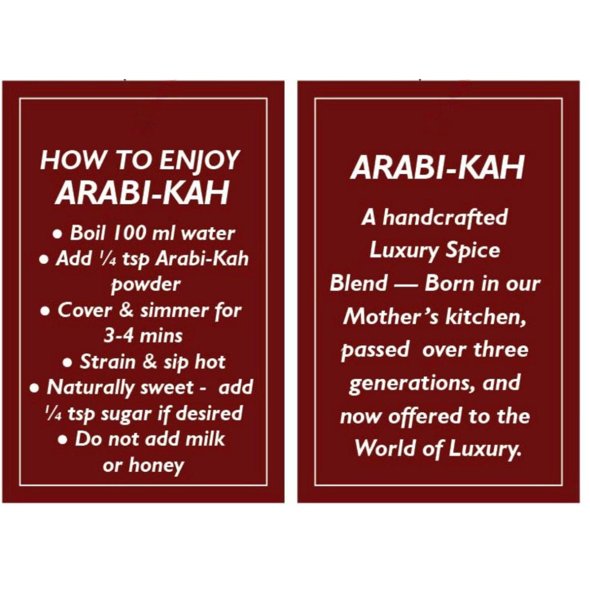 Arabi-Kah Premium Arabic Kahwa 50g.