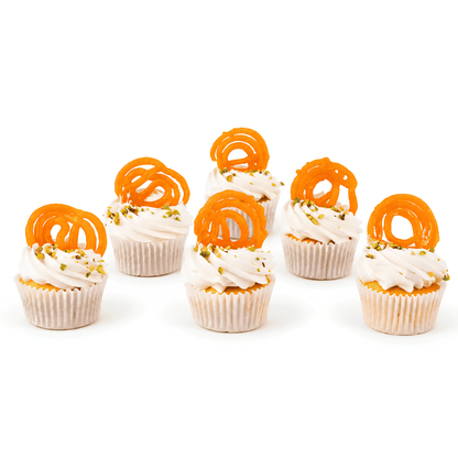 Diwali Jalebi Cupcakes