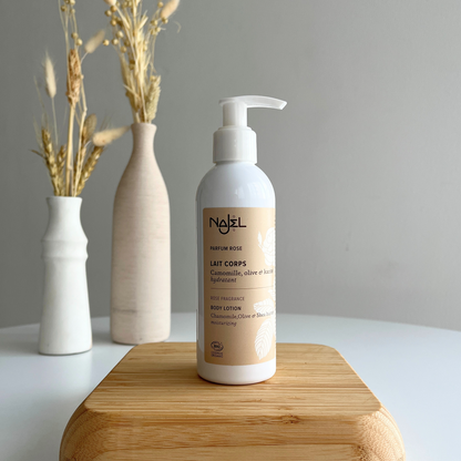Najel Organic Body Lotion with Natural Rose