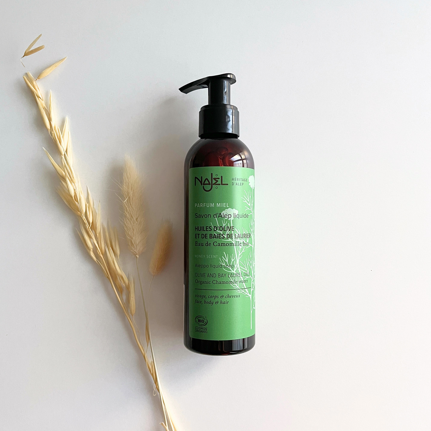 Aleppo Organic Liquid Soap Honey Scent 200ml