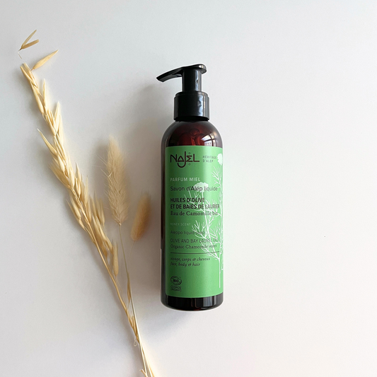 Aleppo Organic Liquid Soap Honey Scent 200ml