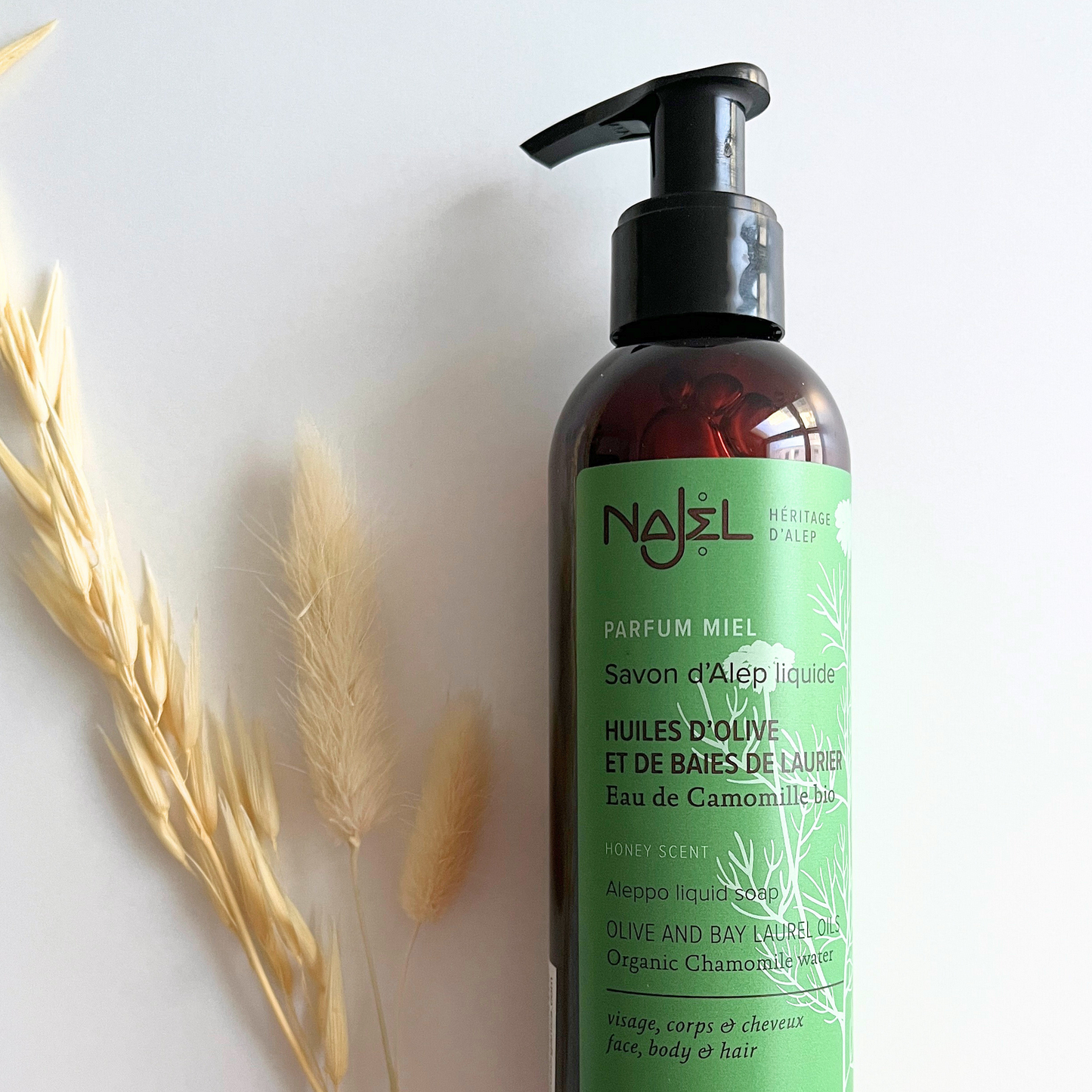 Aleppo Organic Liquid Soap Honey Scent 200ml