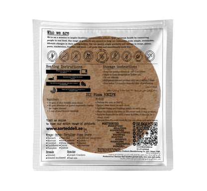 Almond Pizza Crust with Pea Protein – Keto | 35gms Fat | 5.7gms Net Carbs | Pack of 2