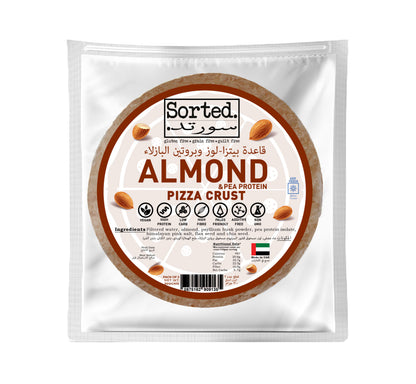Almond Pizza Crust with Pea Protein – Keto | 35gms Fat | 5.7gms Net Carbs | Pack of 2