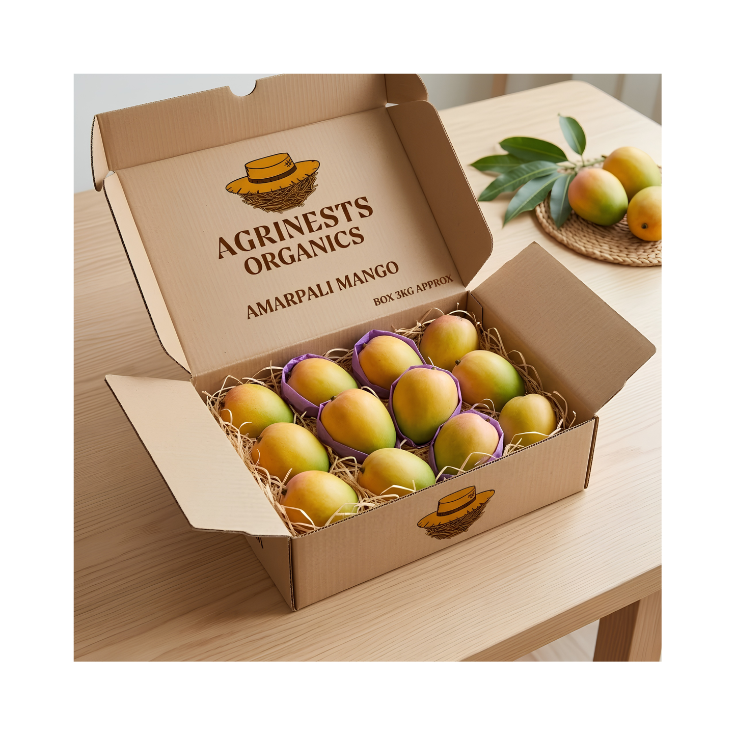 Organic Amrapali Mangoes 3kg(Approx)