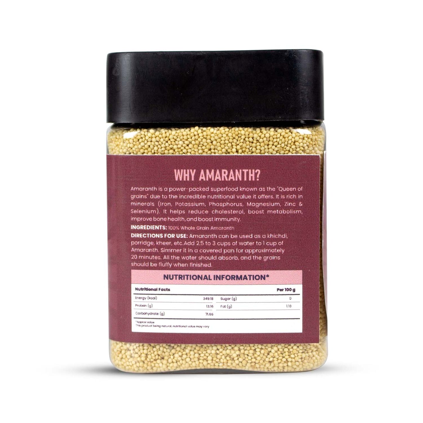 Nutriorg Amaranth (Rajgira) Seeds 200g