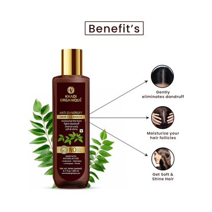 Khadi Organique Anti dandruff Hair cleanser 200ml