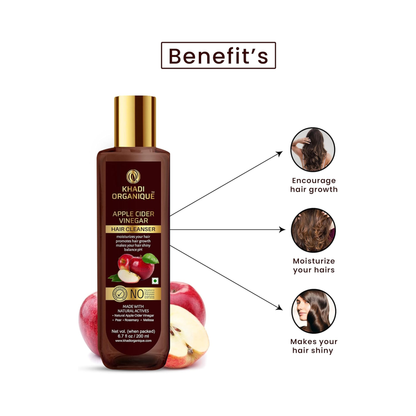 Khadi Organique Apple Cider Vinegar Hair Cleanser 200ml