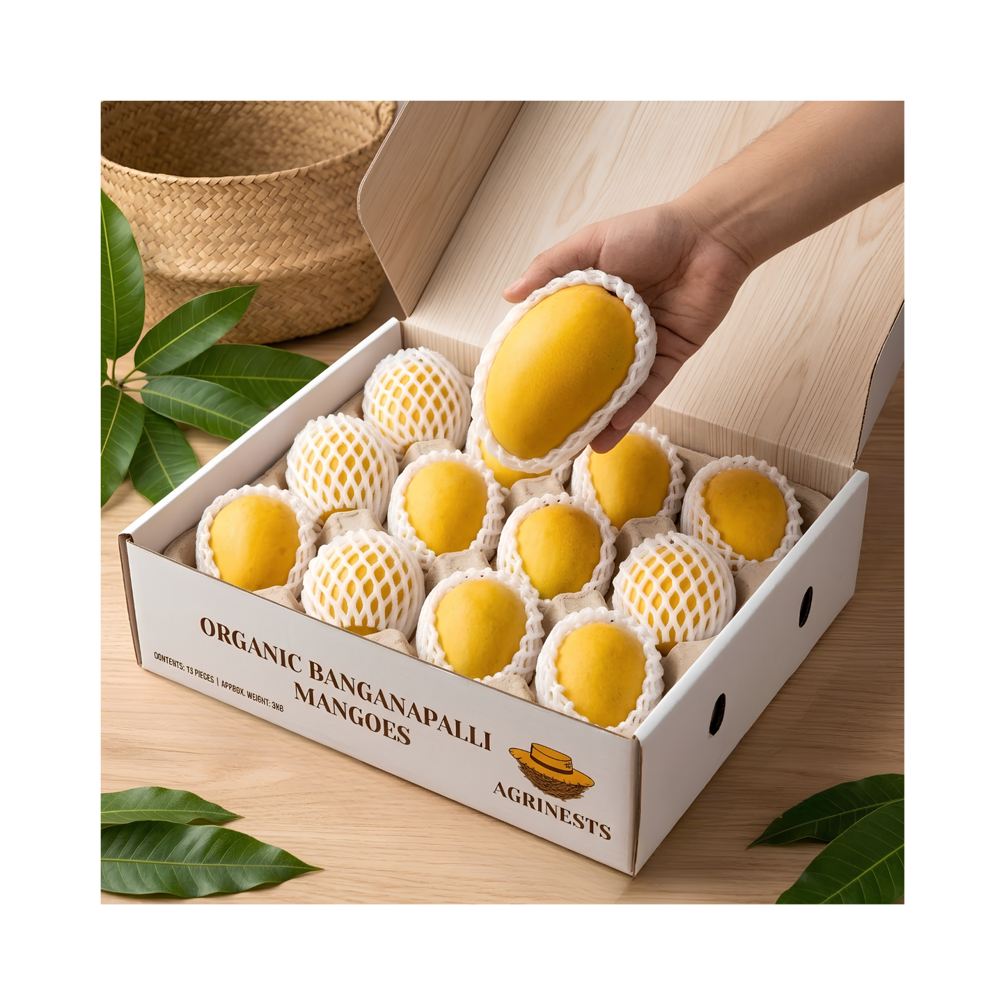 Organic Banganapalli Mango 3kg(Approx)