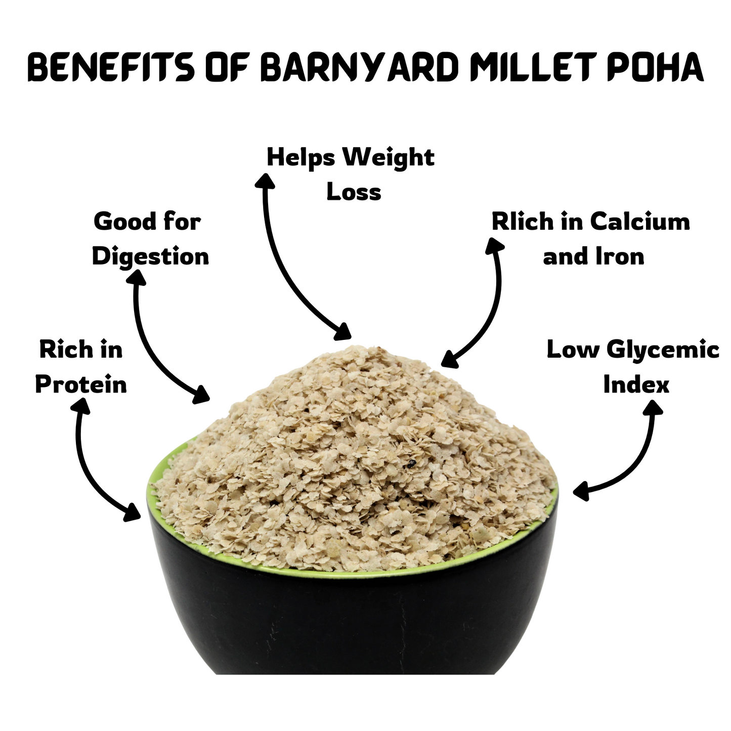 Organic Barnyard Millet Poha 500gm