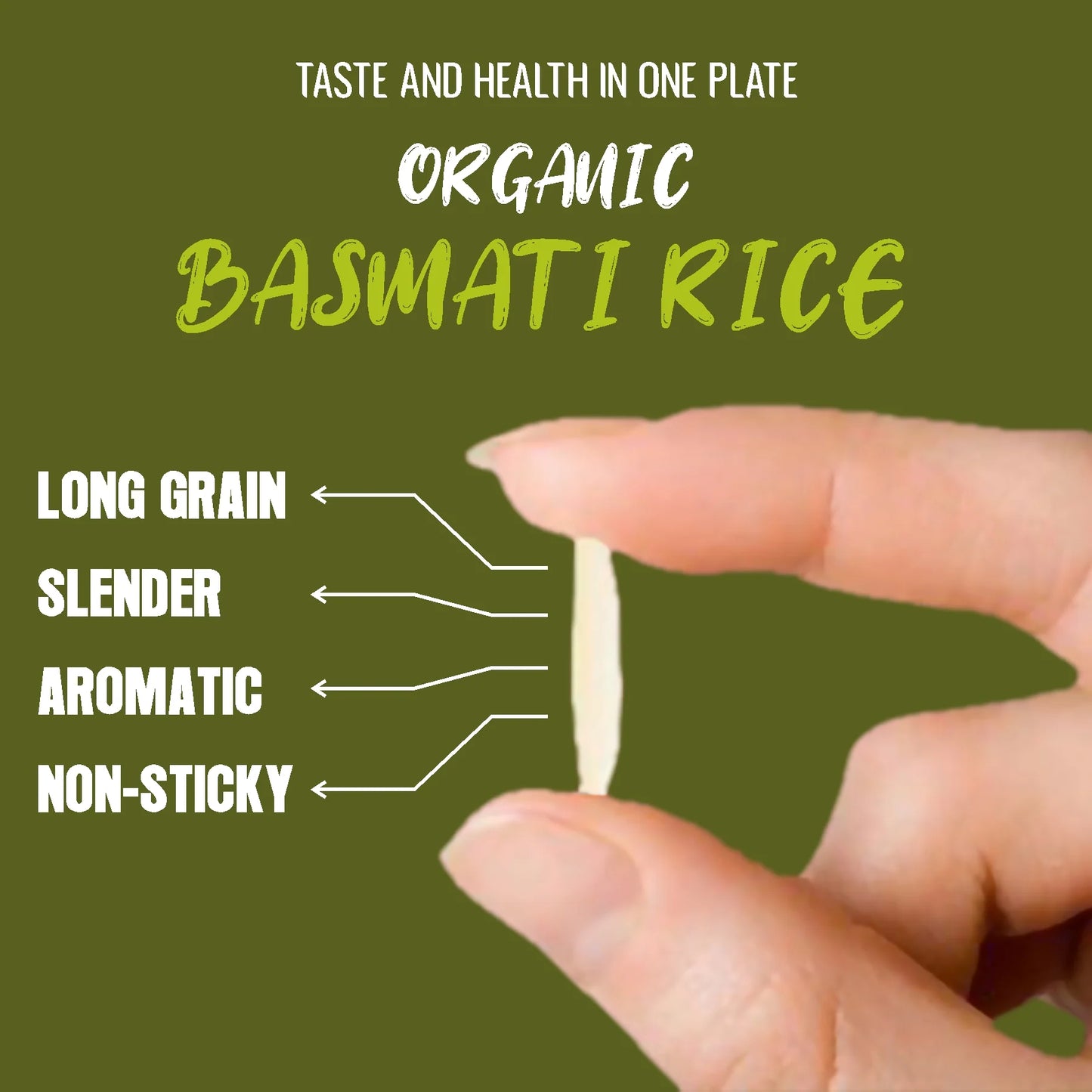 TFO Organic White Basmati Rice Premium 500g