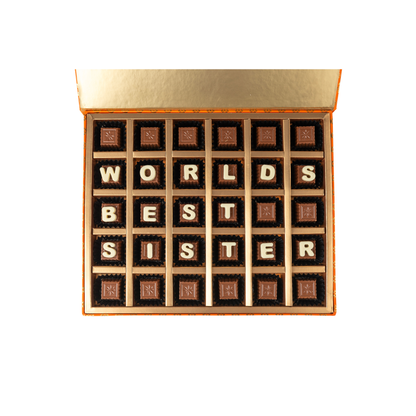 World's Best Sister Chocolate Box by Agrinests 500g