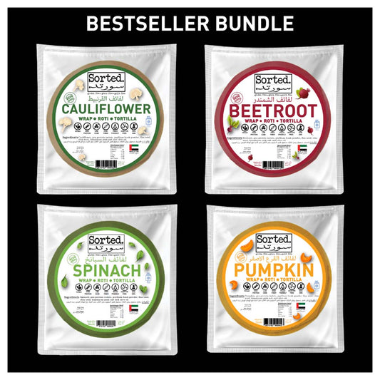 Bestseller wraps: Four packs of wraps