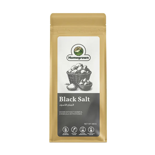 Homegrown Organic Black Salt 330g