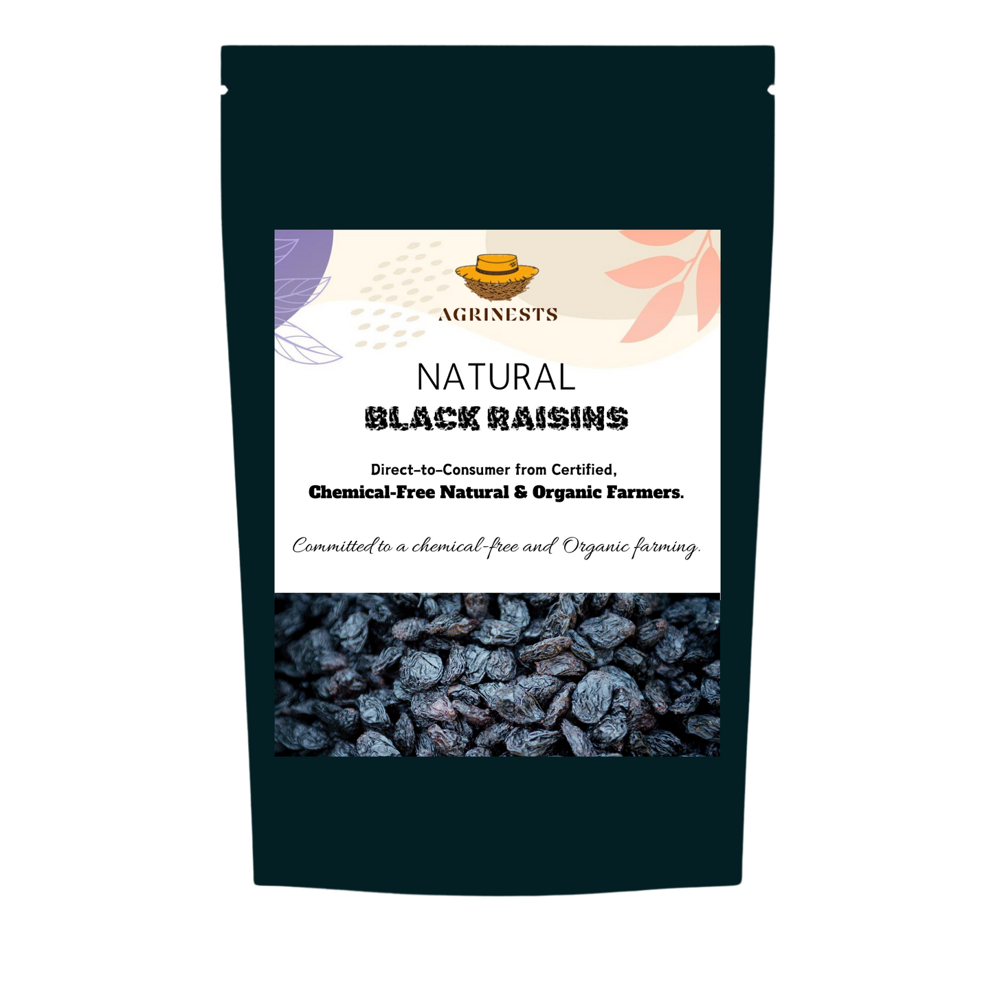 Natural Black Raisins 250gm