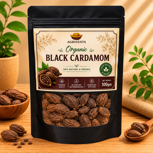 Organic Black Cardamom 100gm
