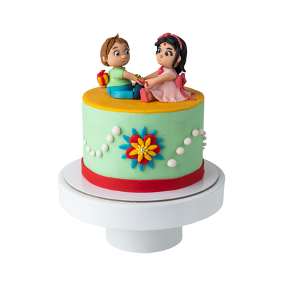 Brother and Sister Rakhi Cake by Agrinests