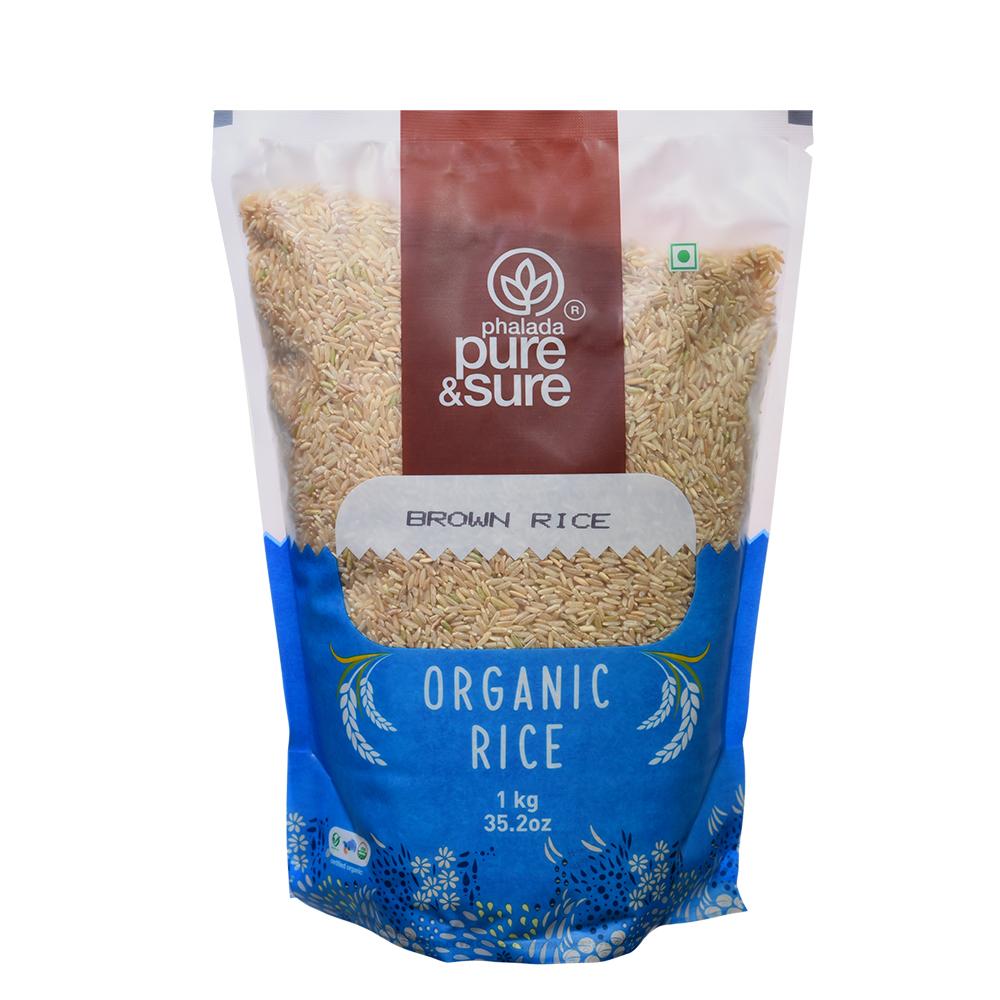 Organic Brown / Un Polished Rice 1kg