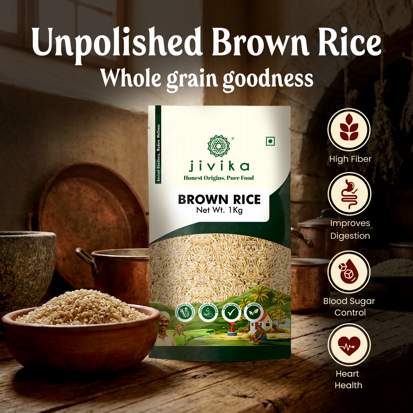 Jivika Brown Rice 1kg
