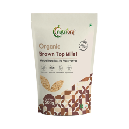 Nutriorg Organic Brown Top Millet 500g