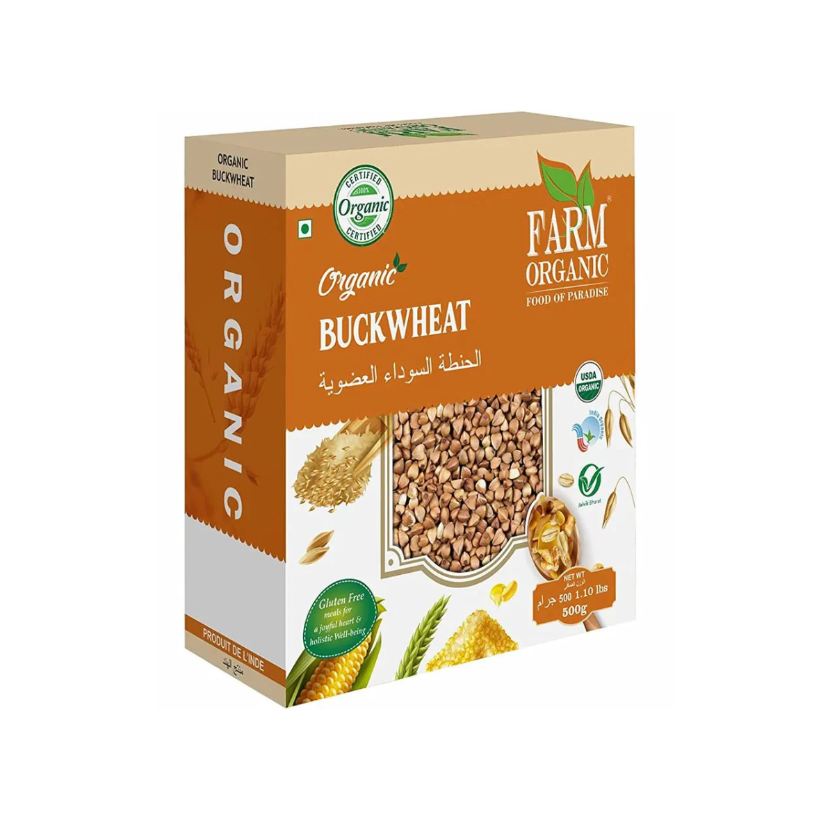 Farm Organic Gluten Free Buckwheat Whole - 500g