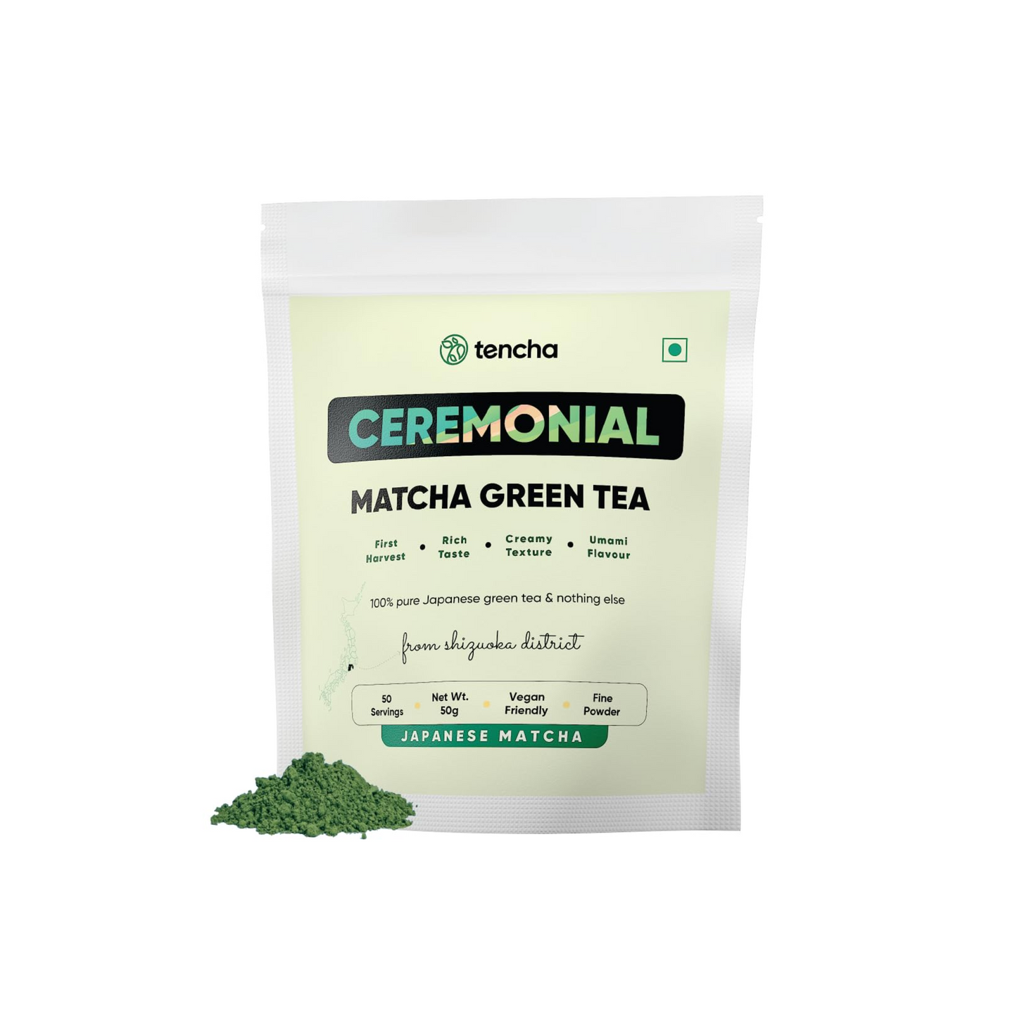 Ceremonial Matcha Green Tea 50gm Pouch