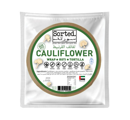 Cauliflower Wrap with Pea Protein – 9.7gms Protein | Gluten Free | Pack of 4