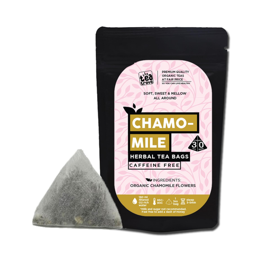 Chamomile Flower 30pcs biodegradable pyramid tea bags pouch