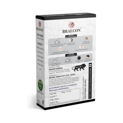 Bralcon Activated Charcoal Powder 100g