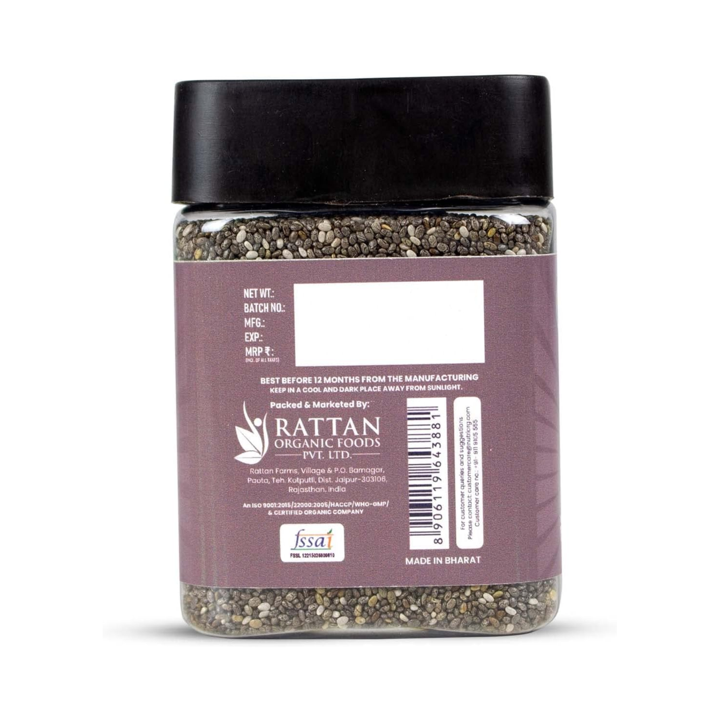 Nutriorg Raw Chia Seed 150g