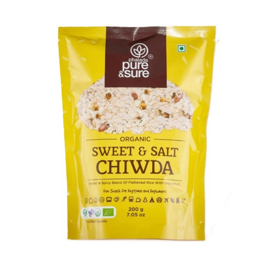 Organic Sweet & Salt Chiwda 200gm