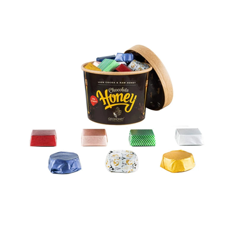 Assorted Dark Honey Chocolate - 220g/24Pcs