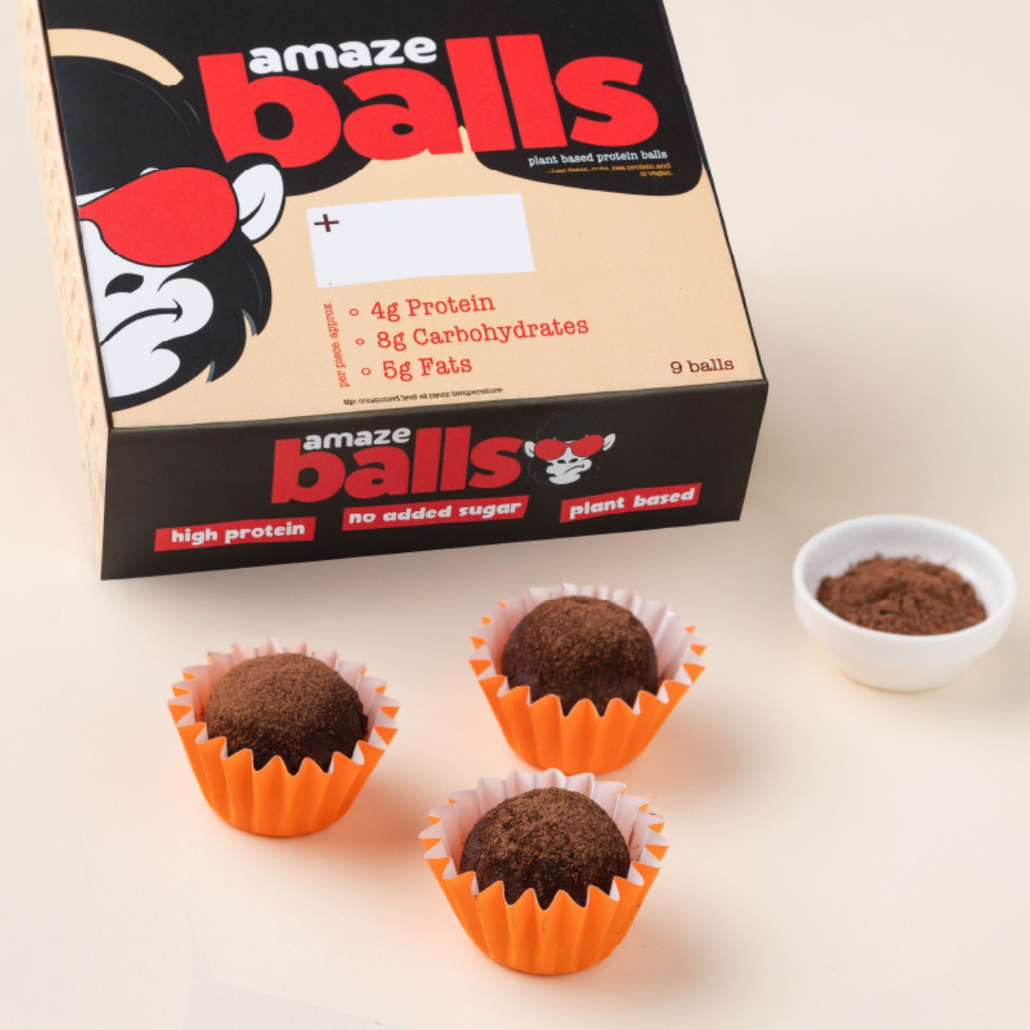 Organic Chocolate Balls Box of 9