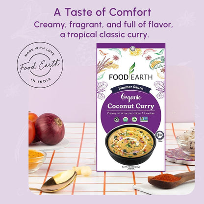 Food Earth Indian Simmer Sauce Coconut Curry 300g
