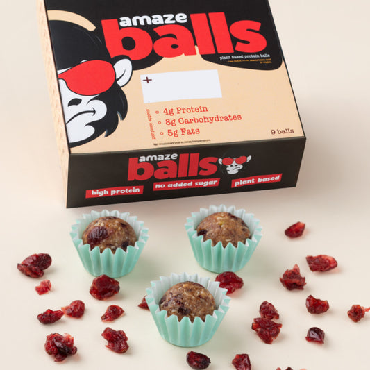Organic Cranberry Balls Box of 9