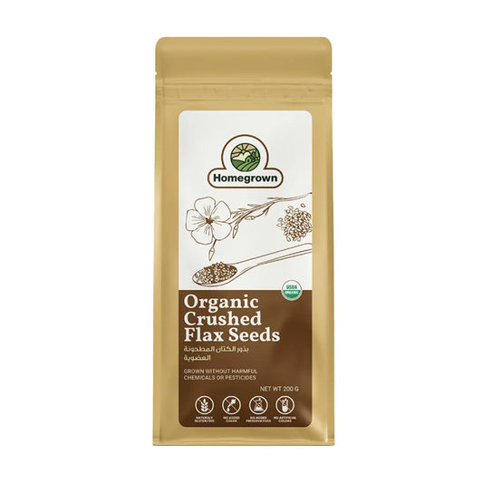 Homegrown Organic Crushed Flax Seeds 200g