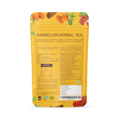 Dandelion 25pcs Round tea bags pouch