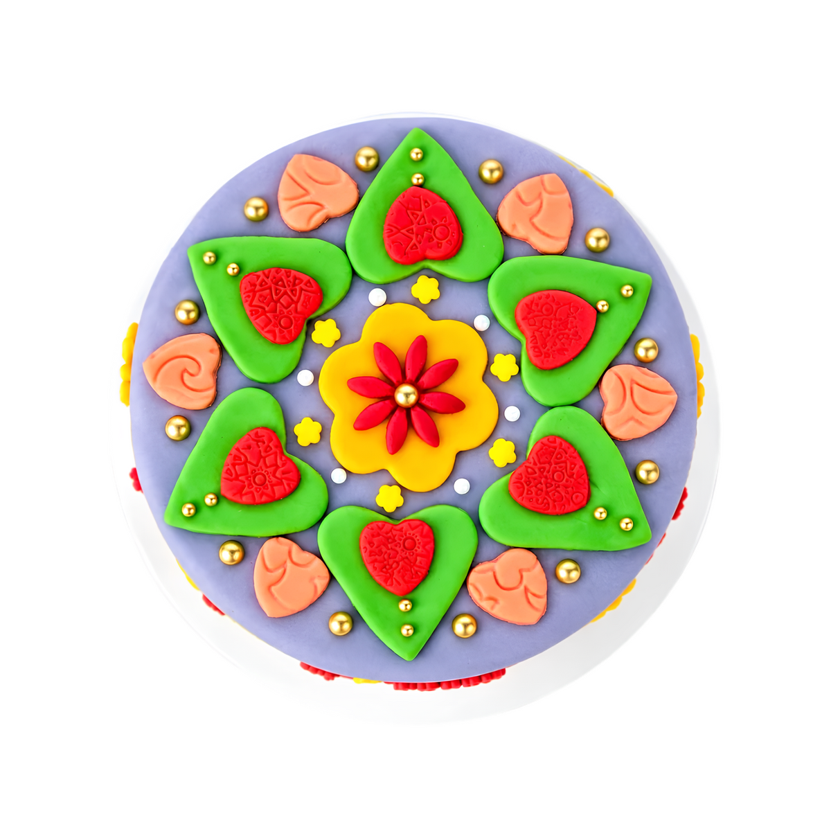 Diwali Swastik Cake