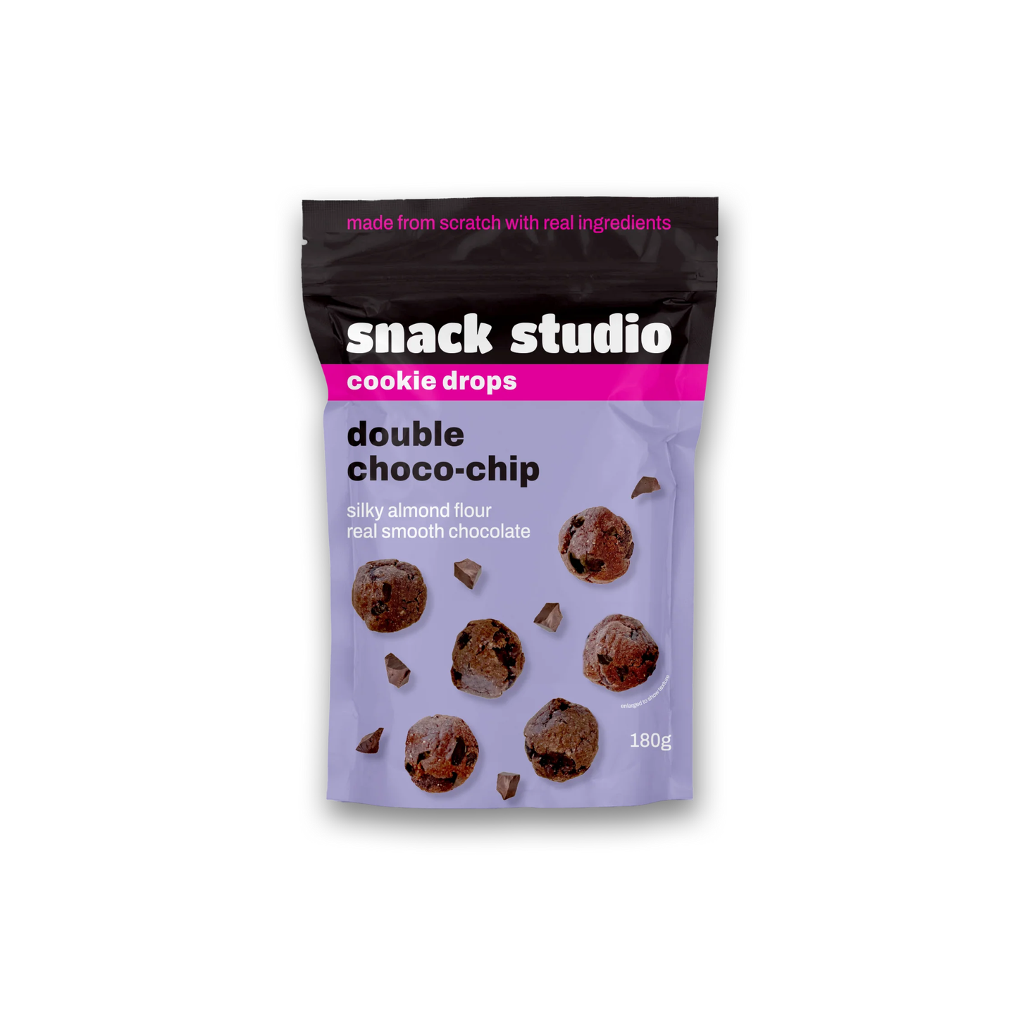 Snack Studio Double Choco-chip Cookie Drops 180g