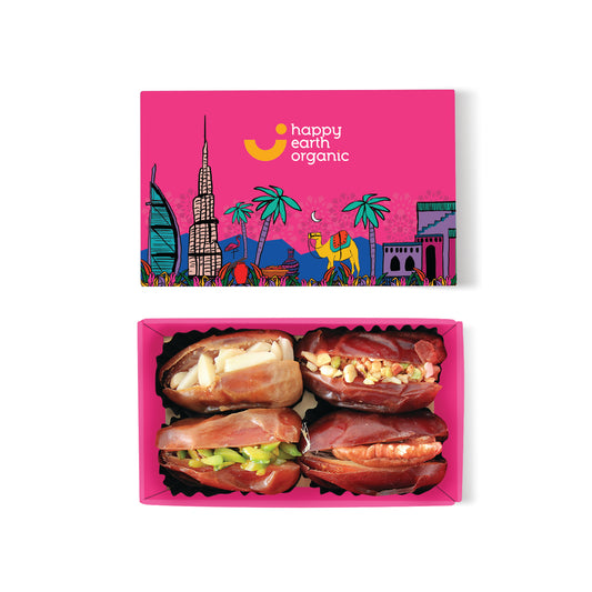 Organic Dubai Pink Filled Dates-73g
