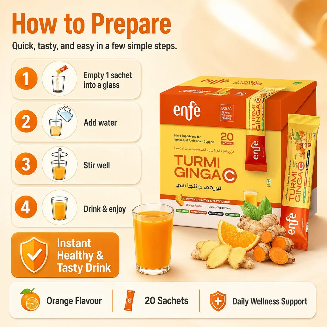 TurmigingaC Instant Healthy Drink 4gx20 Sachets