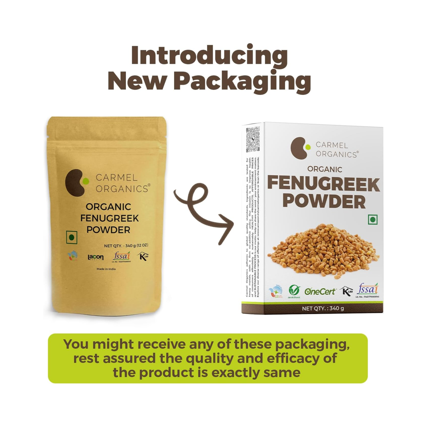 Carmel Organics Fenugreek Powder 340g