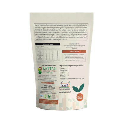 Nutriorg Organic Finger Millet (Ragi) 500g