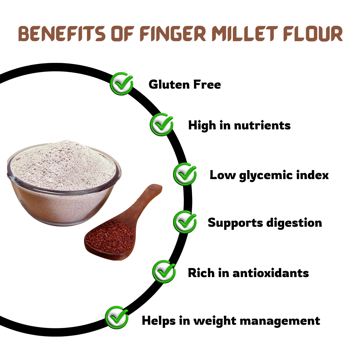 Organic Finger Millet Flour 500gm